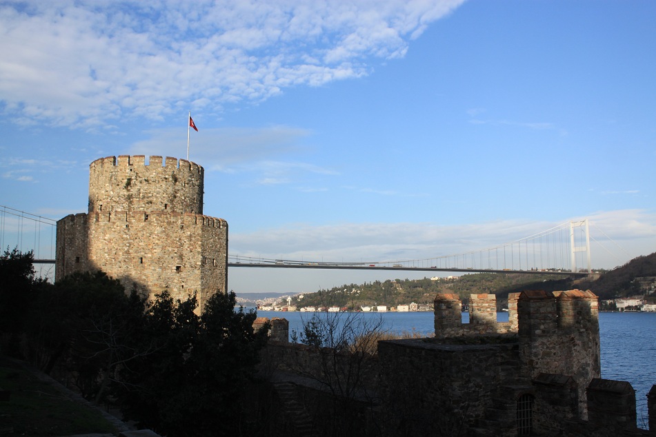 Fatih Sultan Mehmet Bridge at the Background