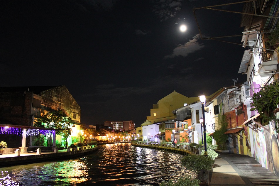 Malacca River at Night